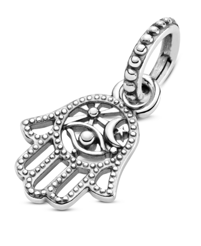 Pandora Sterling Silver Protective Hamsa Hand Dangle Charm In Silver