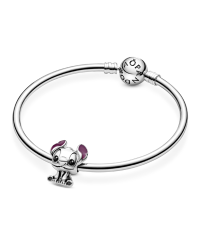 Pandora Sterling Silver Disney Lilo And Stitch Charm In Multicolor