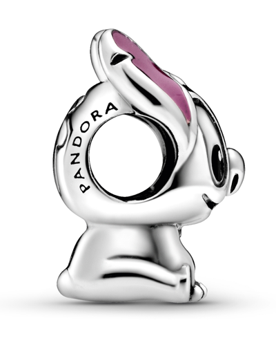 Pandora Sterling Silver Disney Lilo And Stitch Charm In Multicolor