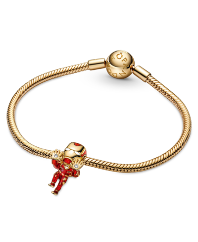 Pandora Cubic Zirconia Marvel The Avengers Iron Man Charm In Red
