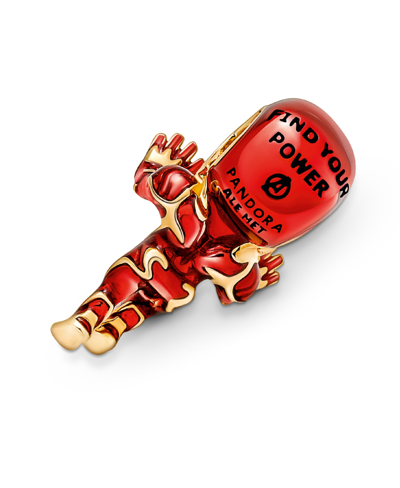 Pandora Cubic Zirconia Marvel The Avengers Iron Man Charm In Red