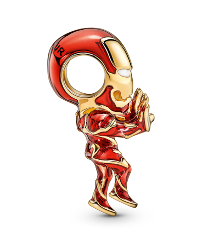 Pandora Cubic Zirconia Marvel The Avengers Iron Man Charm In Red