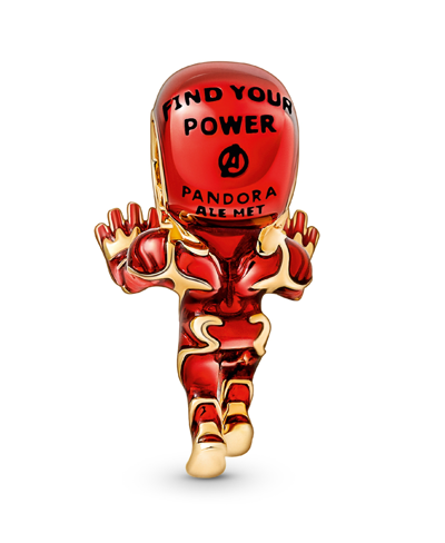 Pandora Cubic Zirconia Marvel The Avengers Iron Man Charm In Red