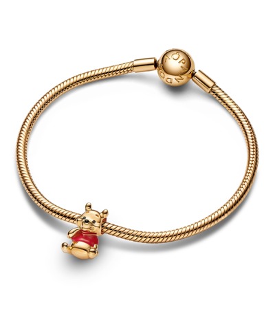 Pandora 14k Gold-plated Unique Metal Blend Multicolor Disney Winnie The Pooh Bear Charm In Multicolor