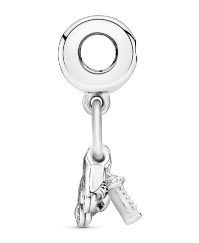 Pandora Cubic Zirconia Baby Bottle And Shoes Dangle Charm In White