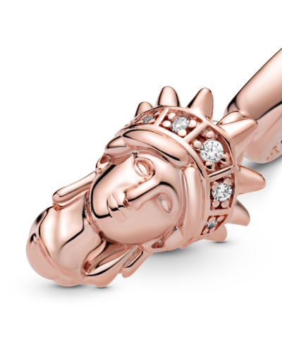 Pandora Cubic Zirconia New York Statue Of Liberty Dangle Charm In Clear