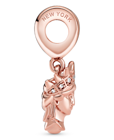 Pandora Cubic Zirconia New York Statue Of Liberty Dangle Charm In Clear