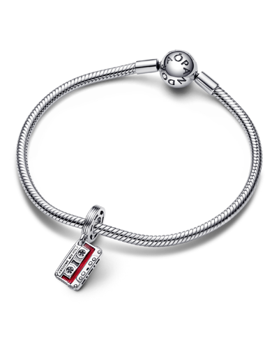 Pandora Sterling Silver Marvel Guardians Of The Galaxy Cassette Tape Dangle Charm In Multicolor