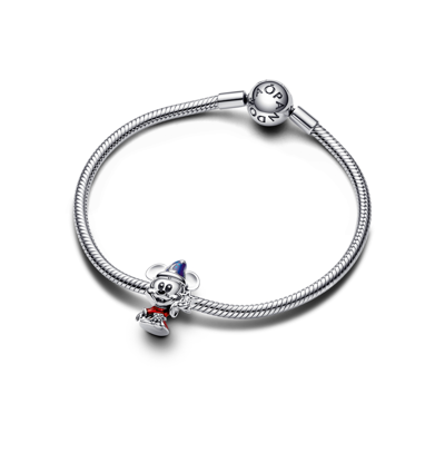 Pandora Disney Cubic Zirconia Sorcerer Apprentice Mickey Charm In Multicolor