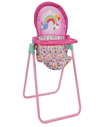 Shop Baby Alive Pink, Rainbow Doll Highchair Set In Multi