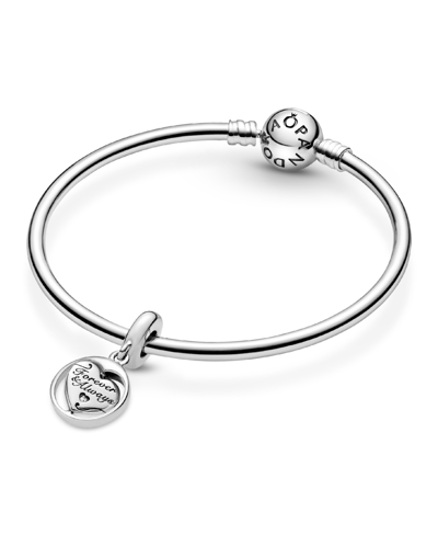 Shop Pandora Cubic Zirconia Spinning Forever Always Soulmate Dangle Charm In Clear