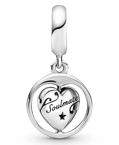Shop Pandora Cubic Zirconia Spinning Forever Always Soulmate Dangle Charm In Clear