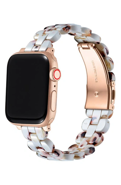 Shop The Posh Tech Elle Resin Link Apple Watch® Watchband In Ivory Multi