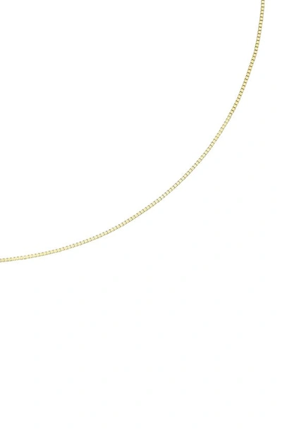 Shop A & M 14k Gold Thin Box Chain In Yellow Gold