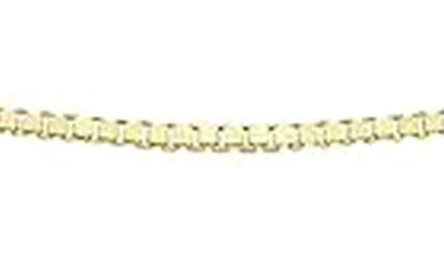 Shop A & M 14k Gold Thin Box Chain In Yellow Gold