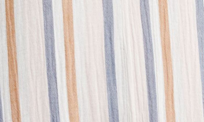 Caslon Sleeveless Tie Back Maxi Dress In Pink Lotus- Tan Napa Stripe