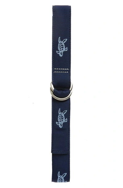 Shop Vineyard Vines Kids' Turtle Print Ribbon Belt In 410 Vineya