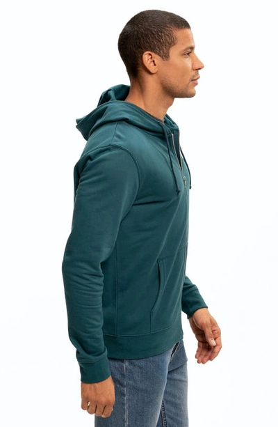 Shop Threads 4 Thought Hooded Zip Sweater In Sea Dragon
