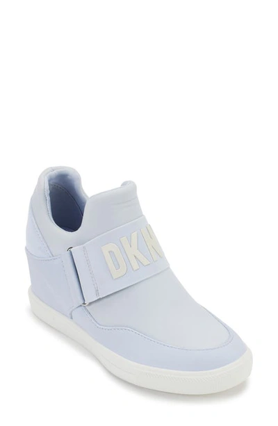 Shop Dkny Cosmos Wedge Sneaker In Lavender