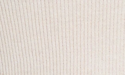 Vince Ribbed Cotton Sweater In Optic White/ Peach Clay