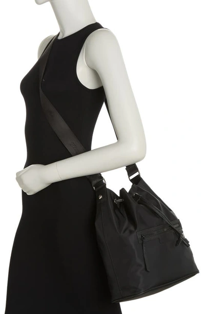 Shop Longchamp Le Pliage Neo Bucket Bag In Black