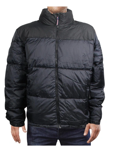 Shop London Fog Mens Puffer Colorblock Quilted Coat In Multi