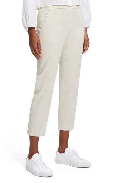 Theory Pull-on Crop Pants In Sand - E0s