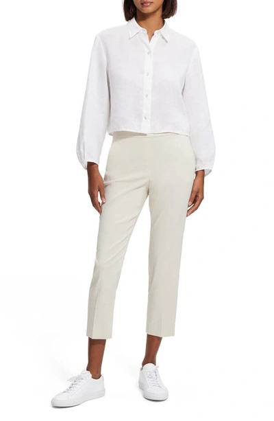 Theory Pull-on Crop Pants In Sand - E0s