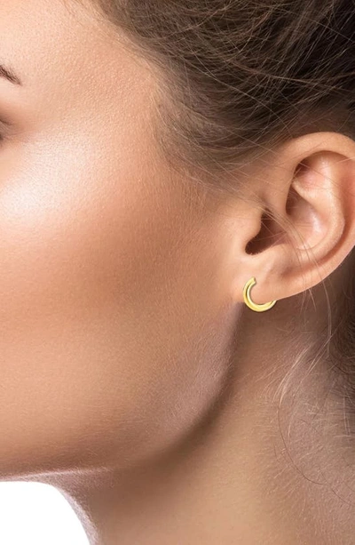 A & M 14k Gold 15mm Chunky Hoop Earrings In Yellow