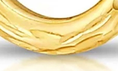 Shop A & M 14k Gold Diamond Cut Hoop Earrings In Yellow