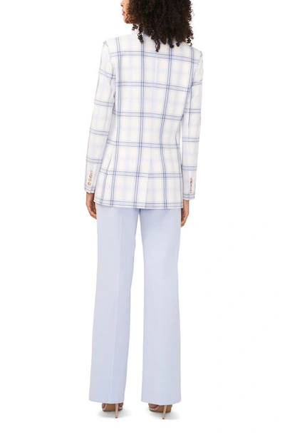 Halogen Windowpane Plaid Single Button Blazer In Olympia Plaid Blue