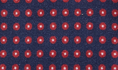 Shop Emanuel Berg 4flex Modern Fit Print Knit Button-up Shirt In Blue/ Dark Red