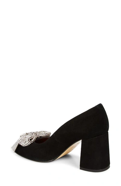 Shop Penelope Chilvers Sue Embellished Bow Pump In Black