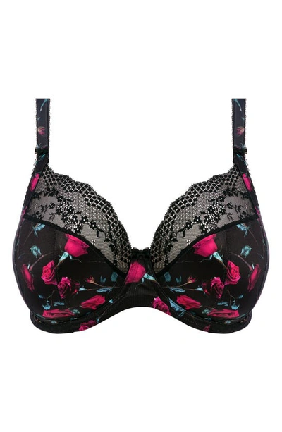 Shop Elomi Lucie Full Figure Underwire Plunge Bra In Rock And Rose