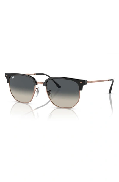 Ray Ban New Clubmaster 51mm Gradient Irregular Sunglasses In Grey Flash