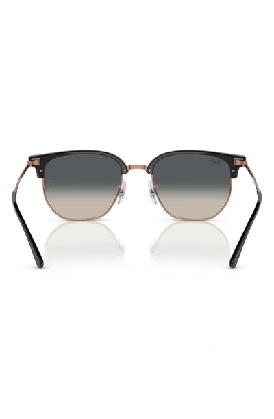 Ray Ban New Clubmaster 51mm Gradient Irregular Sunglasses In Grey Flash