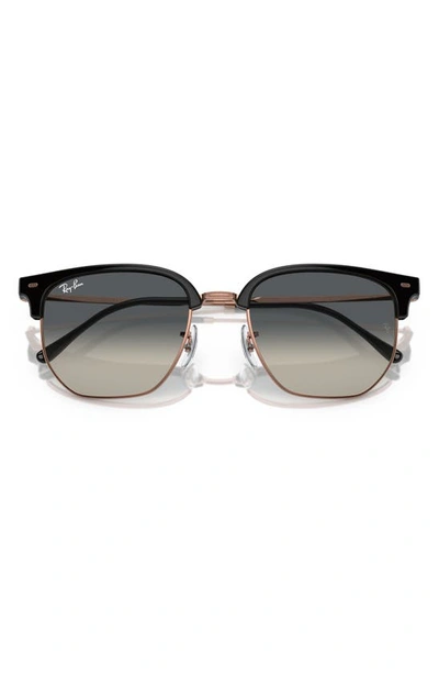 Ray Ban New Clubmaster 51mm Gradient Irregular Sunglasses In Grey Flash