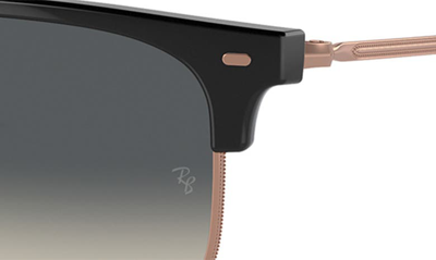Ray Ban New Clubmaster 51mm Gradient Irregular Sunglasses In Grey Flash
