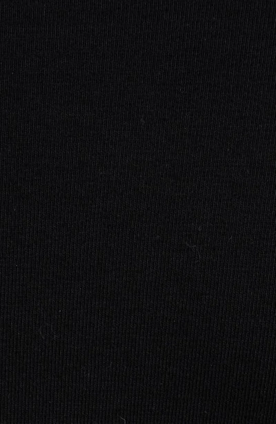Shop Balenciaga Patched Brief Logo Stretch Cotton Top In Black/ White