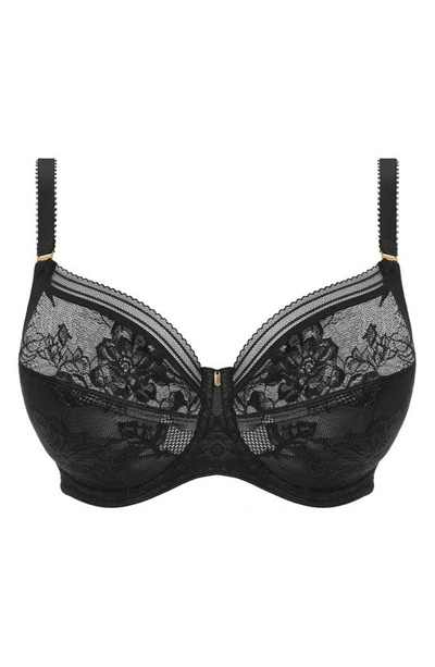Shop Fantasie Fusion Underwire Lace Side Support Bra In Black