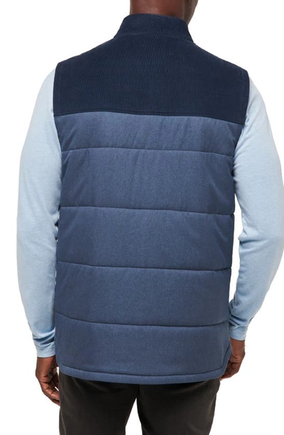 Shop Travismathew Business Class Quilted Vest In Total Eclipse