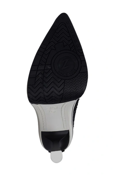 Zigi Adiel Platform Bootie In Black Canvas