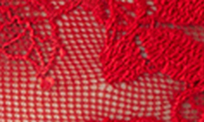 B.tempt'd By Wacoal Opening Act Lace & Mesh Bralette In Haute Red