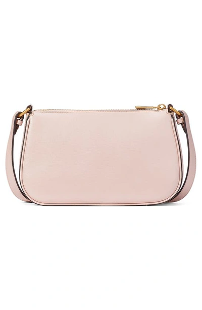 Shop Kate Spade Small Bleecker Saffiano Leather Crossbody Bag In Pink Dune