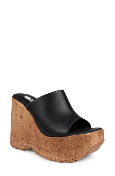 Shop Zigi Zhamira Platform Wedge Sandal In Blk Leathe