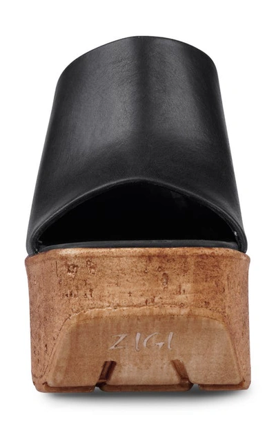 Zigi Zhamira Platform Wedge Sandal In Blk Leathe