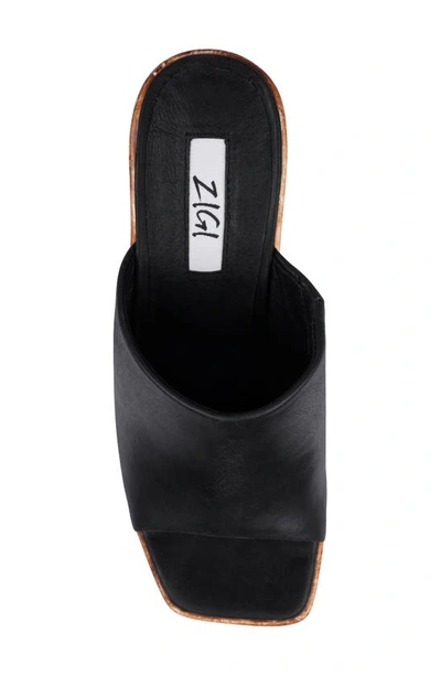Shop Zigi Zhamira Platform Wedge Sandal In Blk Leathe