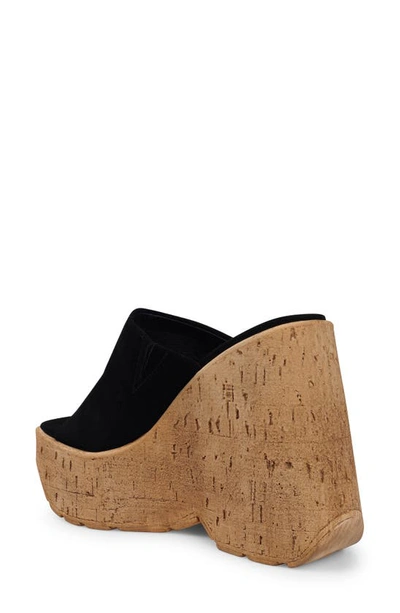 Zigi Zhamira Platform Wedge Sandal In Blk Suede