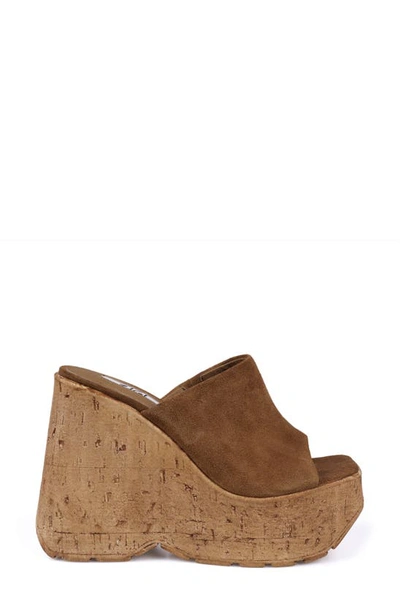 Zigi Zhamira Platform Wedge Sandal In Tan Leather