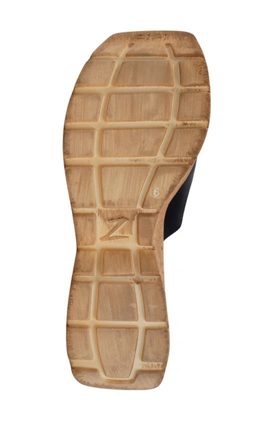 Zigi Zhamira Platform Wedge Sandal In Blk Suede